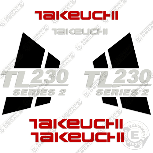 Takeuchi TL230 Series 2 Loader Decals INCR10Aug2021