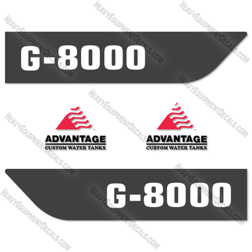Advantage G-8000 Decal Kit Water Truck - Aftermarket Kit 
