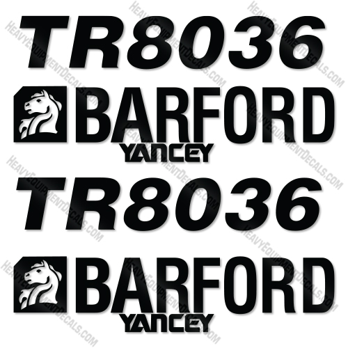 Barford TR8036 Decal Kit Conveyor- Aftermarket Kit   decal kit