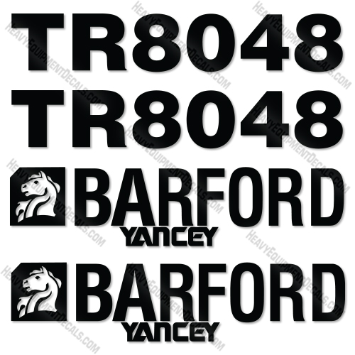 Barford TR8048 Decal Kit Conveyor- Aftermarket Kit  decal kit
