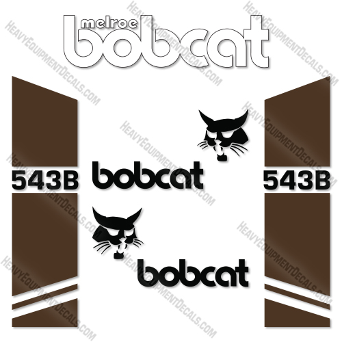 Bobcat 543B Decal Kit Skid Steer Loader - Aftermarket Kit  