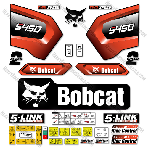  Bobcat S450 Decal Kit Skid Steer - Aftermarket Kit 450, decal kit, s450