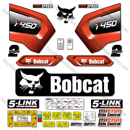 Bobcat T450 Decal Kit Track Loader - Aftermarket Kit decal kit, t570