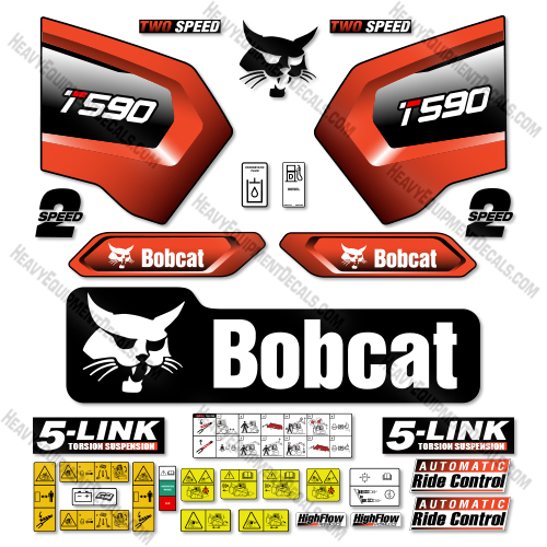  Bobcat T590 Decal Kit Track Loader - Aftermarket Kit  decal kit