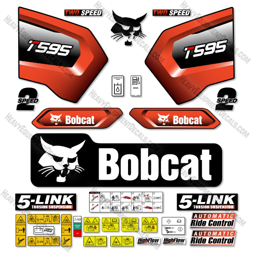  Bobcat T595 Decal Kit Track Loader - Aftermarket Kit  decal kit, 595, t595