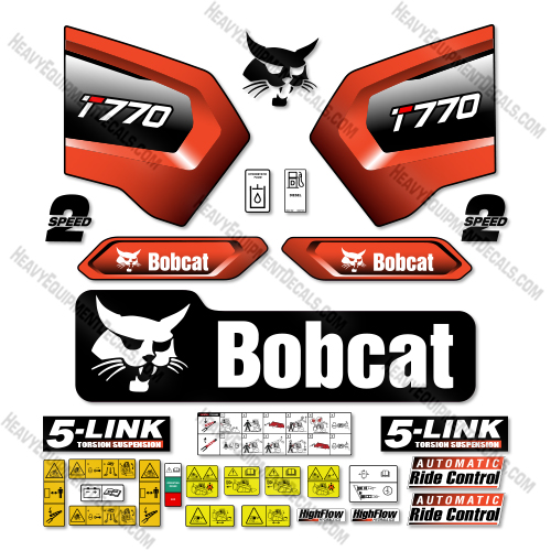 Bobcat T770 Decal Kit Track Loader - Aftermarket Kit decal kit, t770