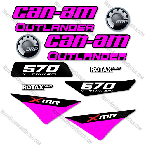 Can-Am 570 XMR Decal Kit ATV -Custom Pink- Aftermarket Kit 