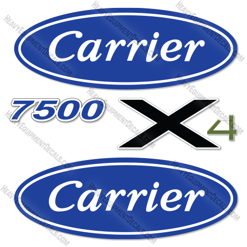 Carrier X4 7500 Decal Kit Refrigeration Unit - Aftermarket Kit  decals