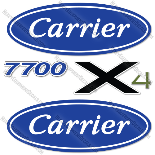 Carrier X4 7700 Decal Kit Refrigeration Unit - Aftermarket Kit decals