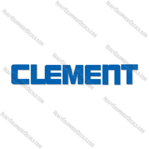 Clement Logo 27 Inch Decal Kit Trailer- Aftermarket Kit  decal kit,