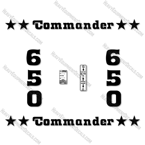 Commander 650 Decal Kit UTV - Aftermarket Kit  decals, decal kit, commander
