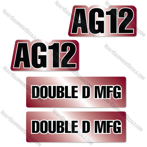 Double D MFG AG 12 Decal Kit Box Scraper- Aftermarket Kit 