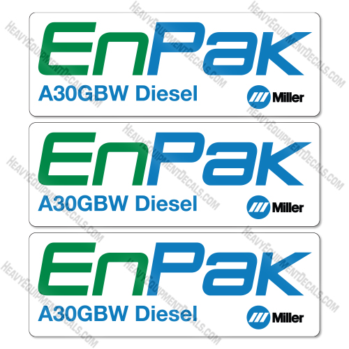Miller Enpak A30GBW Decal Kit Welder - Aftermarket Kit decal kit