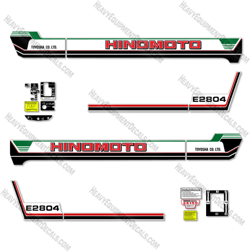 Hinomoto E2804 Decal Kit Tractor - Aftermarket Kit  decal kit