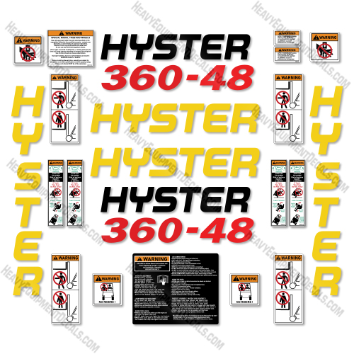 Hyster 360-48 Decal Kit Forklift -Aftermarket Kit 