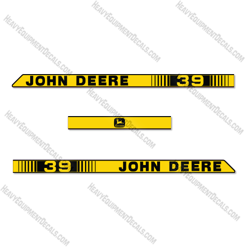 John Deere 39 Decal Kit Custom Tractor - Aftermarket Kit   decal kit, deere, john deere