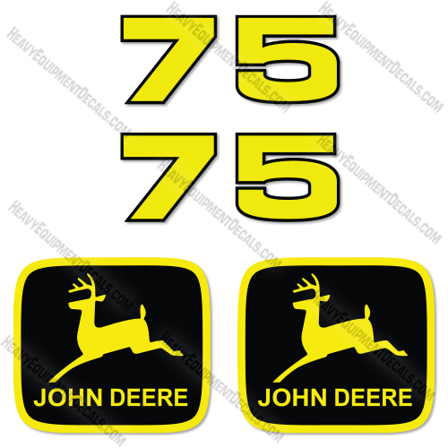 John Deere 75 Decal Kit Front End Loader Attachment- Aftermarket Kit 
