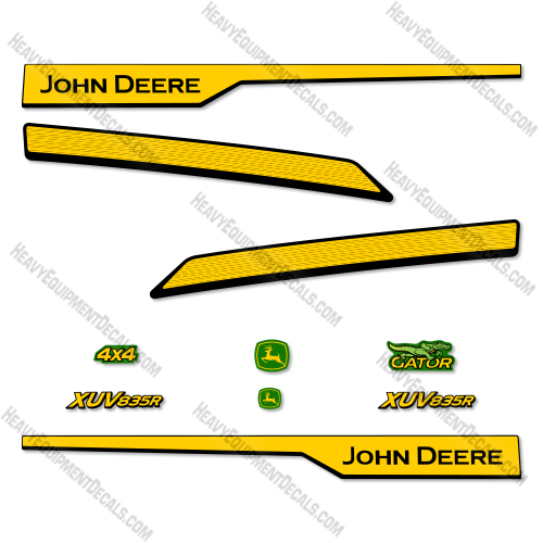 John Deere 835R New Style Decal Kit UTV- Aftermarket Kit 