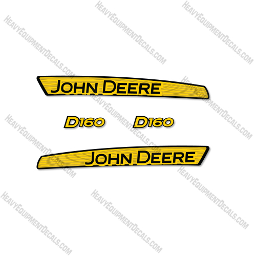 John Deere D160 Decal Kit Loader- Aftermarket Kit  decal kit, deere, john deere