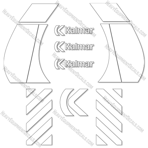 Kalmar DCE150 Decal Kit Forklift  - Aftermarket Kit 