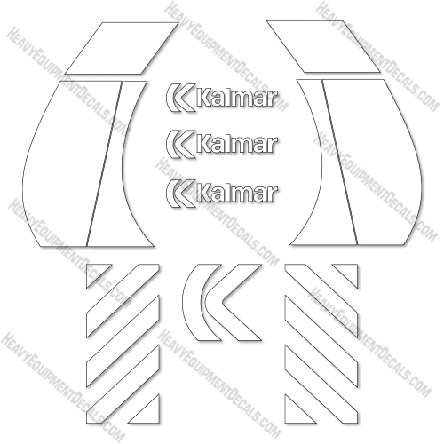 Kalmar DCE160 Decal Kit Forklift  - Aftermarket Kit 