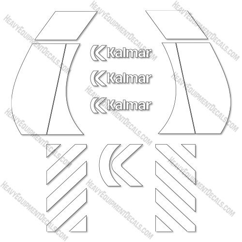 Kalmar DCE180 Decal Kit Forklift  - Aftermarket Kit  