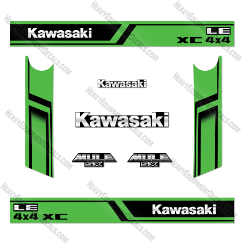 Fits Kawasaki Mule SX 4X4 XC LE Decal Kit UTV - Aftermarket Kit  