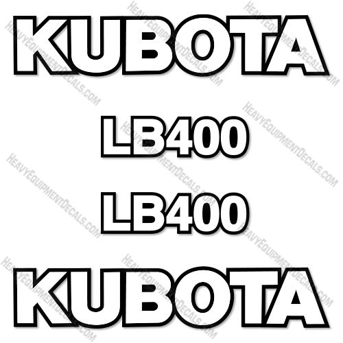 Kubota LB400 Decal Kit Compact Tractor - Aftermarket Kit  