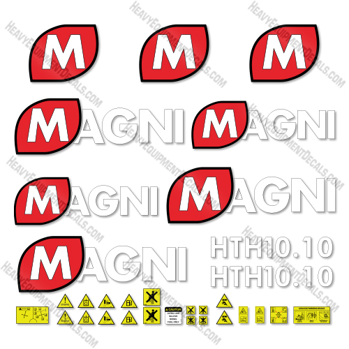 Magni HTH10.10 Decal Kit Telehandler-  Aftermarket Kit  