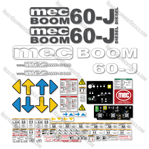 MEC 60-J Decal Kit Telescopic Diesel - Aftermarket Kit decal, decal kit, mec , 60 