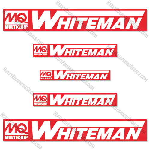 MQ Whiteman Decal Kit Concrete Mixer- Aftermarket Kit 