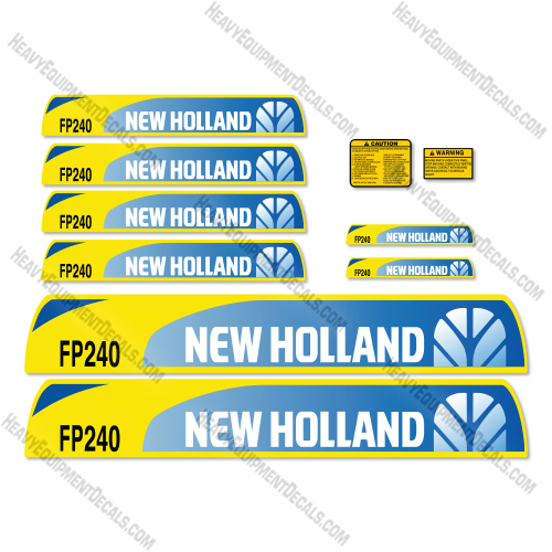 New Holland FP240 Decal Kit Forage Harvester-  Aftermarket Kit  new holland, decal kit