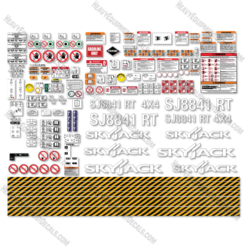 SkyJack SJ8841RT Decal Kit Scissor Lift- Aftermarket Kit  