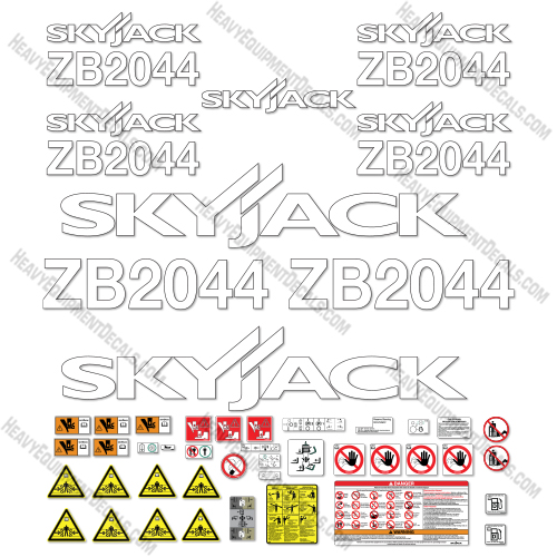 SkyJack ZB2044 Zoom Boom Decal Kit Telehandler Crane- Aftermarket Kit decals
