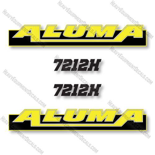 Aluma 7212H Decal Kit Trailer - Aftermarket Kit 