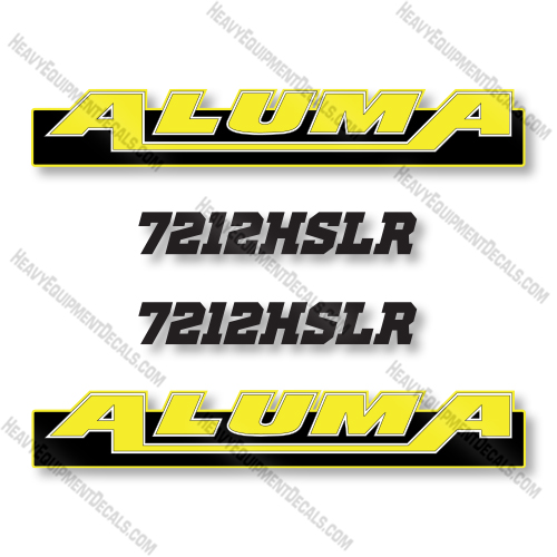 Aluma 7212HSLR Decal Kit Trailer - Aftermarket Kit 