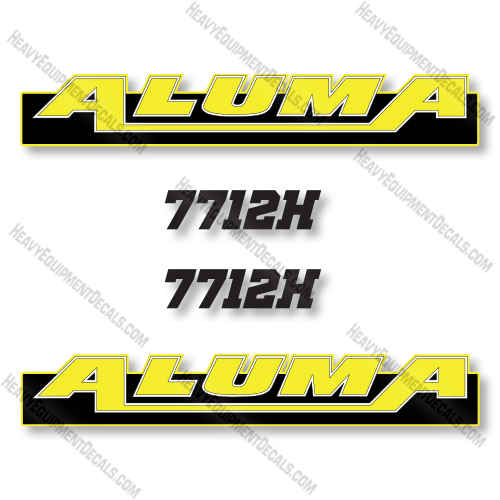 Aluma 7712H Decal Kit Trailer - Aftermarket Kit   