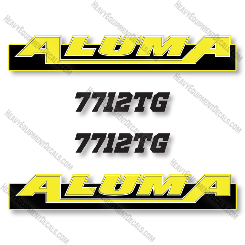 Aluma 7712TG Decal Kit Trailer - Aftermarket Kit 