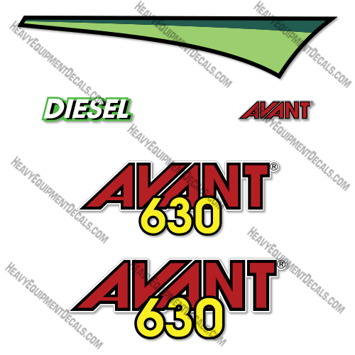 Avant 630 Decal Kit Wheel Loader - Aftermarket Kit decal kit