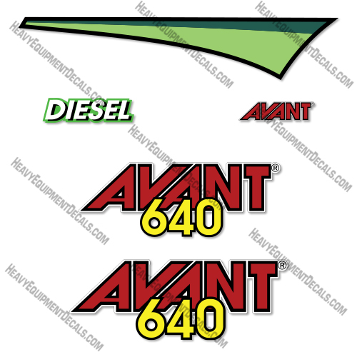 Avant 640 Decal Kit Wheel Loader - Aftermarket Kit decal kit