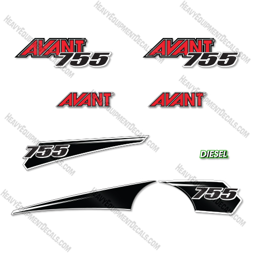 Avant 755 Decal Kit Wheel Loader - Aftermarket Kit decal kit