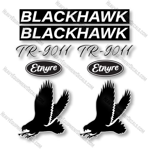 Blackhawk TR9011 Decal Kit Trailer - Aftermarket Kit    decal kit, decals