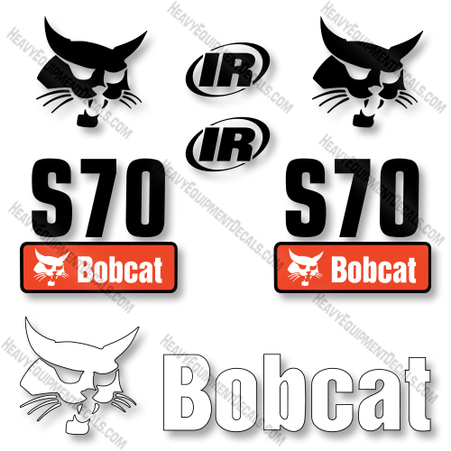 Bobcat S70 Decal Kit Skid Steer Loader- Aftermarket Kit  