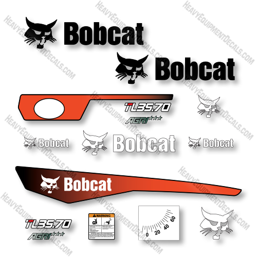Bobcat TL35.70 Decal Kit Telehandler - Aftermarket Kit 