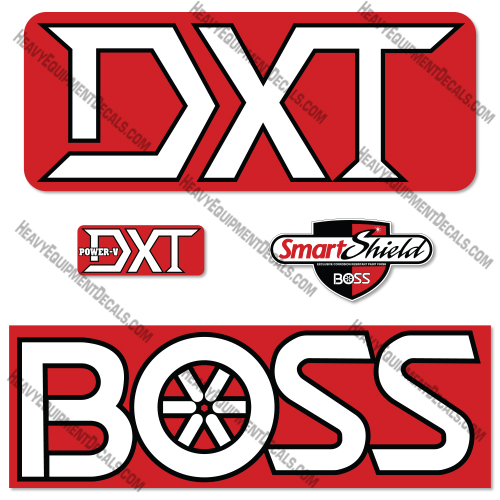 BOSS DXT SMART SHEILD Decal Kit Snowplow - Aftermarket Kit  