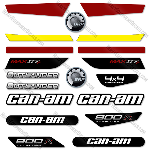 Fits Can-Am 800R Max XT Decal Kit ATV decal kit