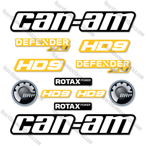 Can-Am Defender XU HD9 Decal Kit UTV - Aftermarket Kit 