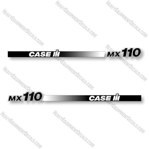 Case MX110 Straight Decal Kit Tractor - Aftermarket Kit  