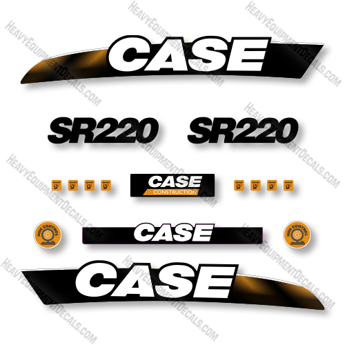 Case SR220 2011 Decal Kit Skid Steer Loader - Aftermarket Kit   