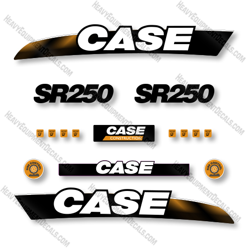 Case SR250 2011 Decal Kit Skid Steer Loader - Aftermarket Kit    